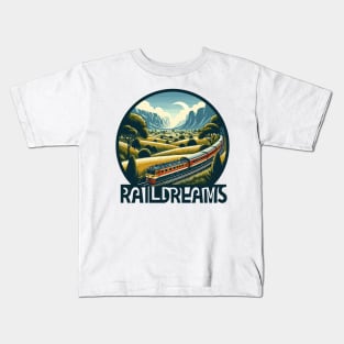 Train, Rail Dreams Kids T-Shirt